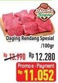 Promo Harga Daging Rendang Sapi Spesial per 100 gr - Hypermart