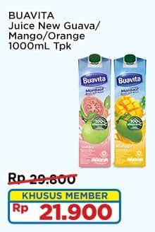 Promo Harga Buavita Fresh Juice Guava, Mango, Orange 1000 ml - Indomaret