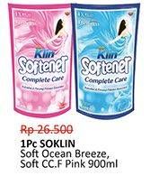 Promo Harga SO KLIN Softener Ocean Breeze, Pink 900 ml - Alfamidi