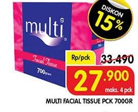 Promo Harga MULTI Facial Tissue 700 gr - Superindo