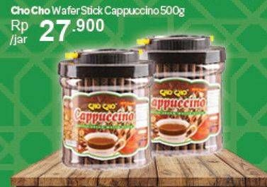 Promo Harga CHO CHO Wafer Stick Cappucino 500 gr - Carrefour