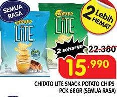 Promo Harga CHITATO Lite Snack Potato Chips All Variants 68 gr - Superindo