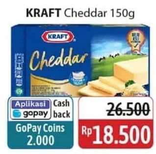 Promo Harga Kraft Cheese Cheddar 160 gr - Alfamidi