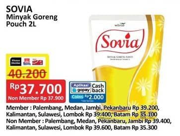 Promo Harga Sovia Minyak Goreng 2000 ml - Alfamart