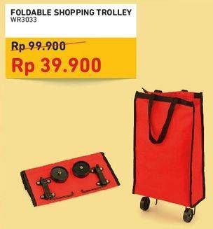 Promo Harga Foldable Shopping Trolley WR3033  - Courts