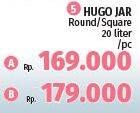 Promo Harga LION STAR Hugo Jar Round, Square 20 ltr - Lotte Grosir
