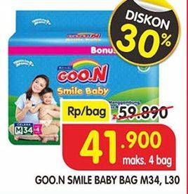 Promo Harga Goon Smile Baby Pants M34, L30 30 pcs - Superindo