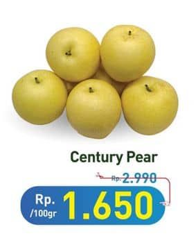 Pear Century per 100 gr Diskon 44%, Harga Promo Rp1.650, Harga Normal Rp2.990