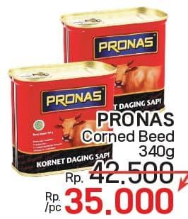 Promo Harga Pronas Corned Beef 340 gr - LotteMart