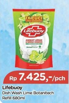 Promo Harga Lifebuoy Pencuci Piring Lime Botani 680 ml - TIP TOP