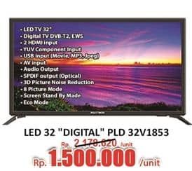 Promo Harga Polytron PLD 32V1853 Digital LED TV  - Hari Hari