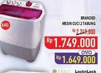 Promo Harga Branded Mesin Cuci 2 Tabung 7000 gr - Hypermart