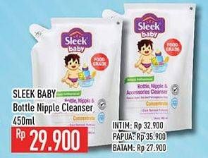 Promo Harga Sleek Baby Bottle, Nipple and Accessories Cleanser 450 ml - Hypermart