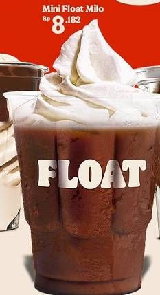 Promo Harga BURGER KING Sundae Mini Float Milo  - Burger King