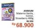 Promo Harga ANMUM Materna Vanilla Delight, Cokelat, Strawberry White Chocolate 400 gr - Alfamidi