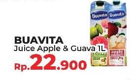 Promo Harga BUAVITA Fresh Juice Apple, Guava 1 ltr - Yogya