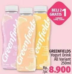 Promo Harga GREENFIELDS Yogurt Drink All Variants 250 ml - LotteMart