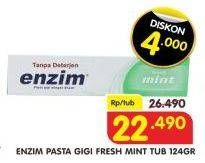Promo Harga ENZIM Pasta Gigi Mint 124 gr - Superindo