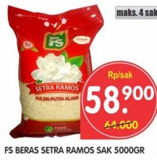 Promo Harga FS Beras Setra Ramos 5 kg - Superindo