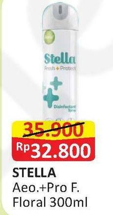 Promo Harga STELLA Fresh & Protect Aerosol Fresh Floral 300 ml - Alfamart