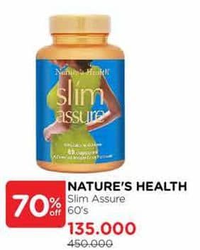 Promo Harga Natures Health Slim Assure 60 pcs - Watsons