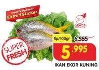 Promo Harga Ikan Ekor Kuning per 100 gr - Superindo