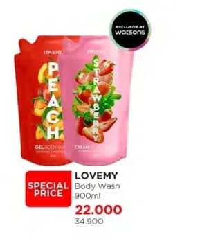 Promo Harga Lovemy Gel Body Wash 900 ml - Watsons