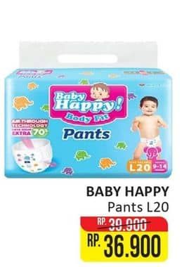 Promo Harga Baby Happy Body Fit Pants L20 20 pcs - Alfamart