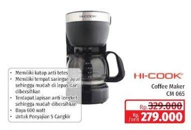 Promo Harga Hicook Coffee Maker CM 065 650 ml - Lotte Grosir