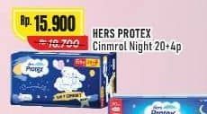Promo Harga Hers Protex Comfort Night Wing 30cm 24 pcs - Alfamart