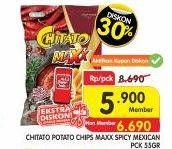Promo Harga CHITATO Maxx Spicy Mexican 55 gr - Superindo