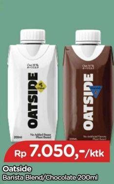 Promo Harga Oatside UHT Milk Barista Blend, Chocolate 200 ml - TIP TOP