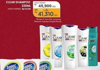 Promo Harga Clear Shampoo 320 ml - Carrefour