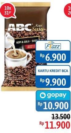 Promo Harga ABC Kopi per 10 sachet 30 gr - Alfamidi