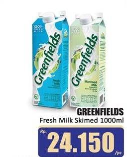 Promo Harga GREENFIELDS Fresh Milk Skimmed Milk 1000 ml - Hari Hari