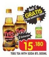 Promo Harga Tebs Tea With Soda 500 ml - Superindo