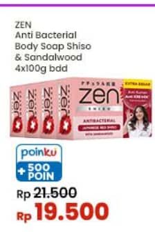 Promo Harga ZEN Anti Bacterial Body Soap Shiso Sandalwood 100 gr - Indomaret
