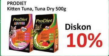 Promo Harga PRODIET Makanan Kucing Kitten Tuna, Tuna Dry 500 gr - Alfamidi
