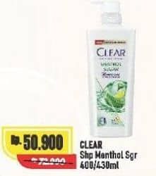 Promo Harga Clear Shampoo Ice Cool Menthol 430 ml - Alfamart
