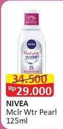 Promo Harga Nivea MicellAir Skin Breathe Micellar Water Pearl White 125 ml - Alfamart