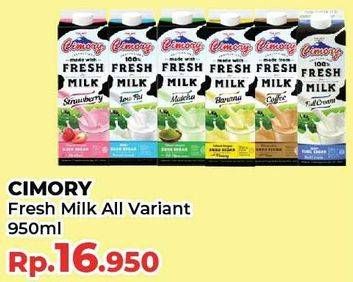 Promo Harga Cimory Fresh Milk All Variants 950 ml - Yogya