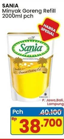 Promo Harga Sania Minyak Goreng 2000 ml - Indomaret