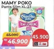 Promo Harga Mamy Poko Pants Xtra Kering Slim Tidak Gembung XL23 23 pcs - Alfamart