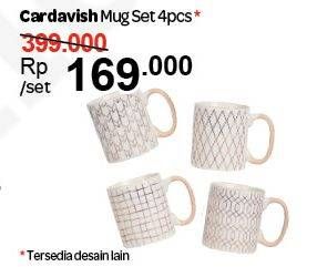 Promo Harga CARDAVISH Mug Set 4 pcs - Carrefour