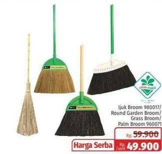 Promo Harga CLEAN MATIC Perlengkapan Kebersihan Sapu Broom, Grass Broom, Palm Broom  - Lotte Grosir