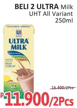 Promo Harga Ultra Milk Susu UHT All Variants 250 ml - Alfamidi