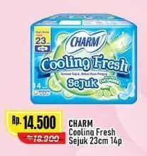 Promo Harga Charm Cooling Fresh Sejuk Wing 23cm 14 pcs - Alfamart