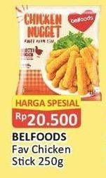 Promo Harga BELFOODS Nugget Chicken Nugget Stick 250 gr - Alfamart