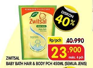 Promo Harga ZWITSAL Natural Baby Bath All Variants 450 ml - Superindo
