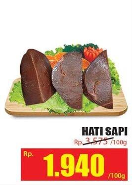 Promo Harga Beef Liver (Hati Sapi) per 100 gr - Hari Hari